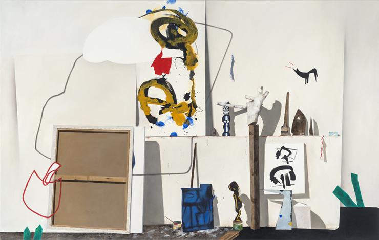 What Has Already Been Said Is Still Not Enough (from Gregor Hiltner studio visit), 2011. Oil on canvas. 165cm x 260cm / 102" x 65"