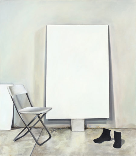 Le Modele Rouge, 2012. Oil on canvas, 160 x 140cm / 53 x 63"