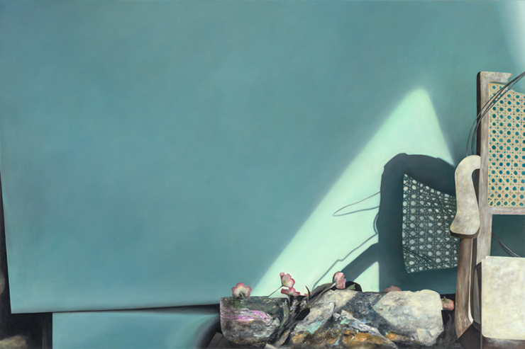 Woman by a Window (from Alexander Seiler studio visit) 2012. Oil on canvas, 120 x 180cm / 47" x 71"