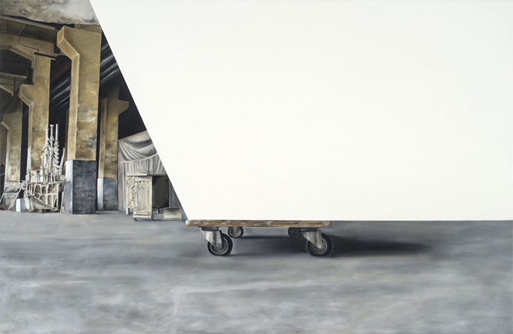 Project Habakkuk (from Alexander Seiler studio visit) 2012. Oil on canvas 130 x 200cm / 51" x 78.5"