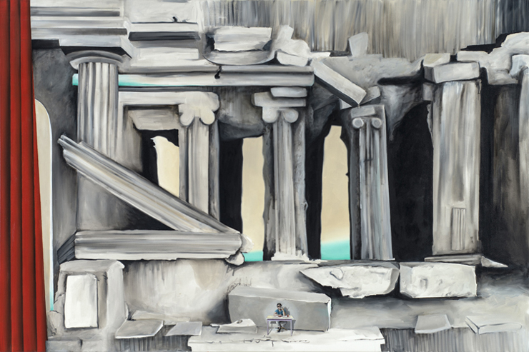 Time Enough for Everything (from Alexander Seiler studio visit) 2012. Oil on canvas, 120 x 180cm / 47" x 71"