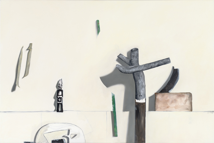 Carte Blanche ( from Gregor Hiltner studio visit) 2012, OIl on canvas, 100 x 150cm / 39" x 59"