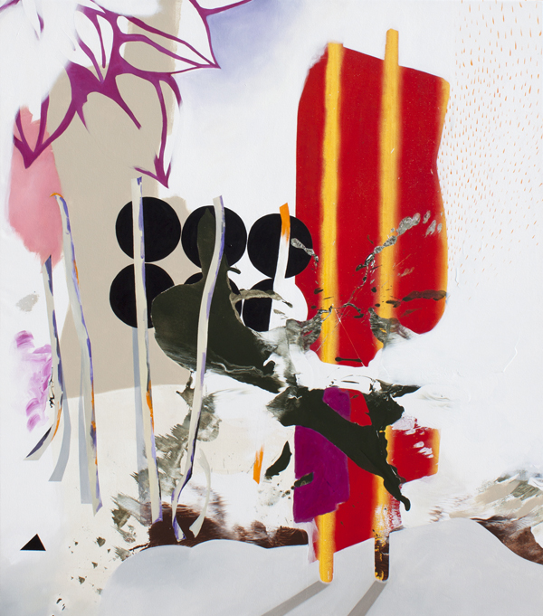 The Stranger, 2015, Acrylic on canvas, 63" x 56"