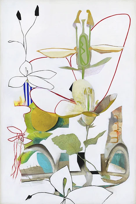 Cosmos (2019), acrylic on canvas, 59 x 39 inches.