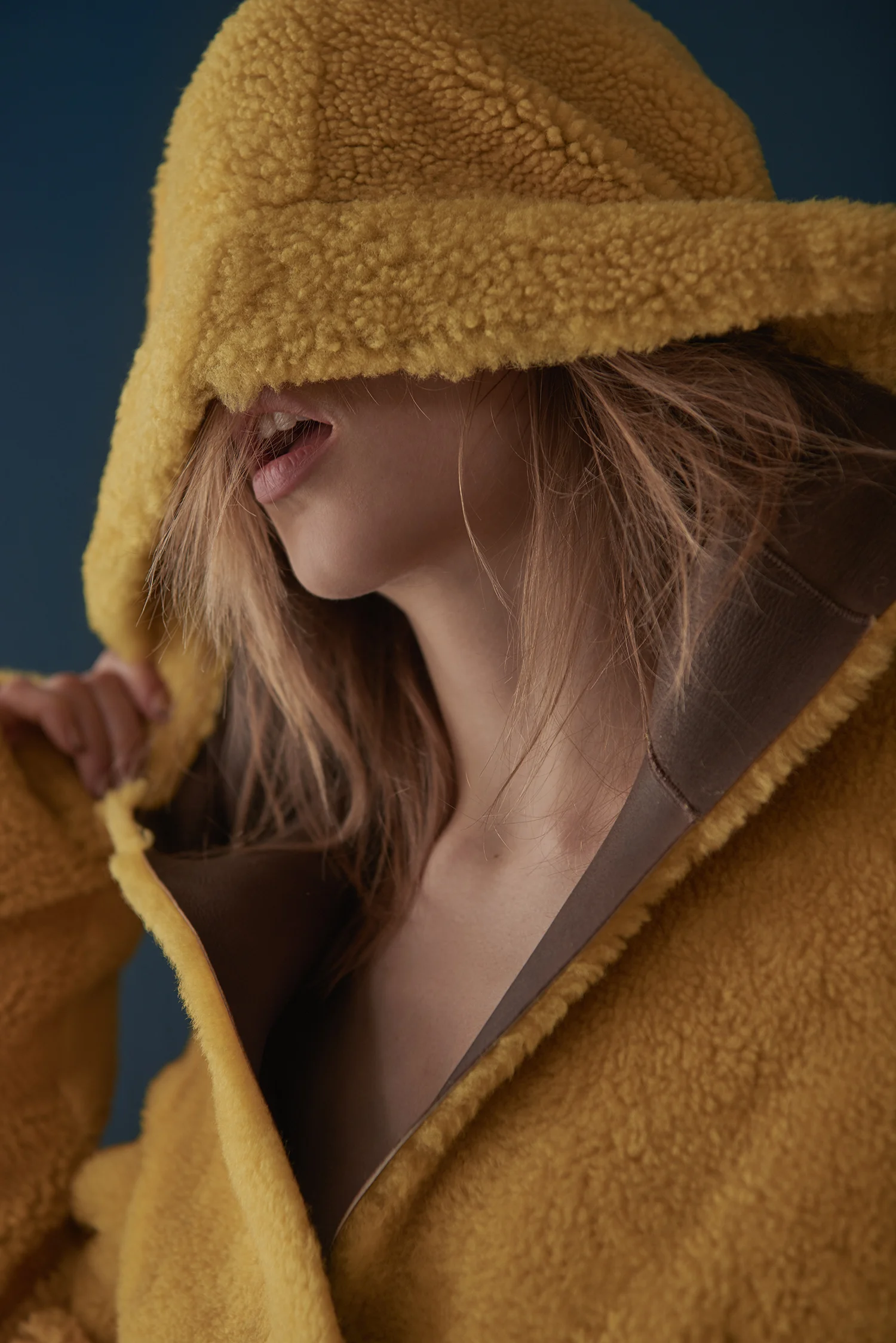 REVERSIBLE SHEARLING COAT