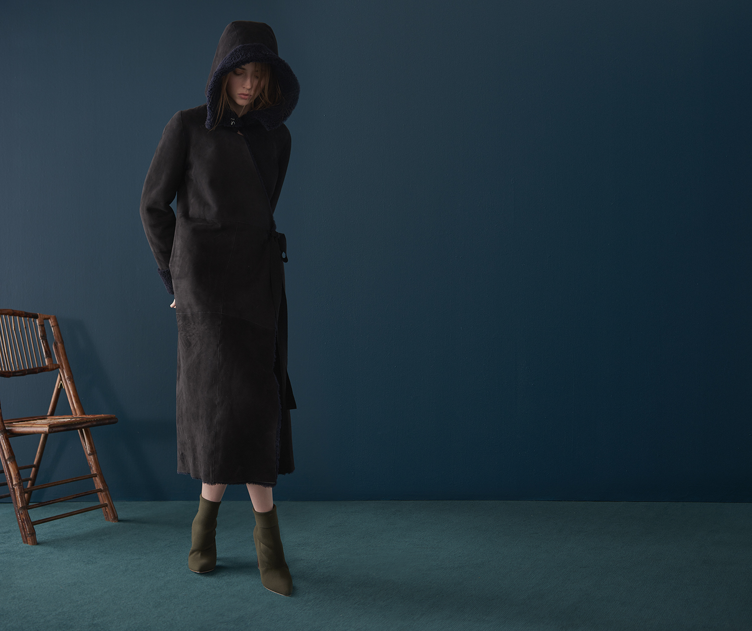 REVERSIBLE SHEARLING COAT