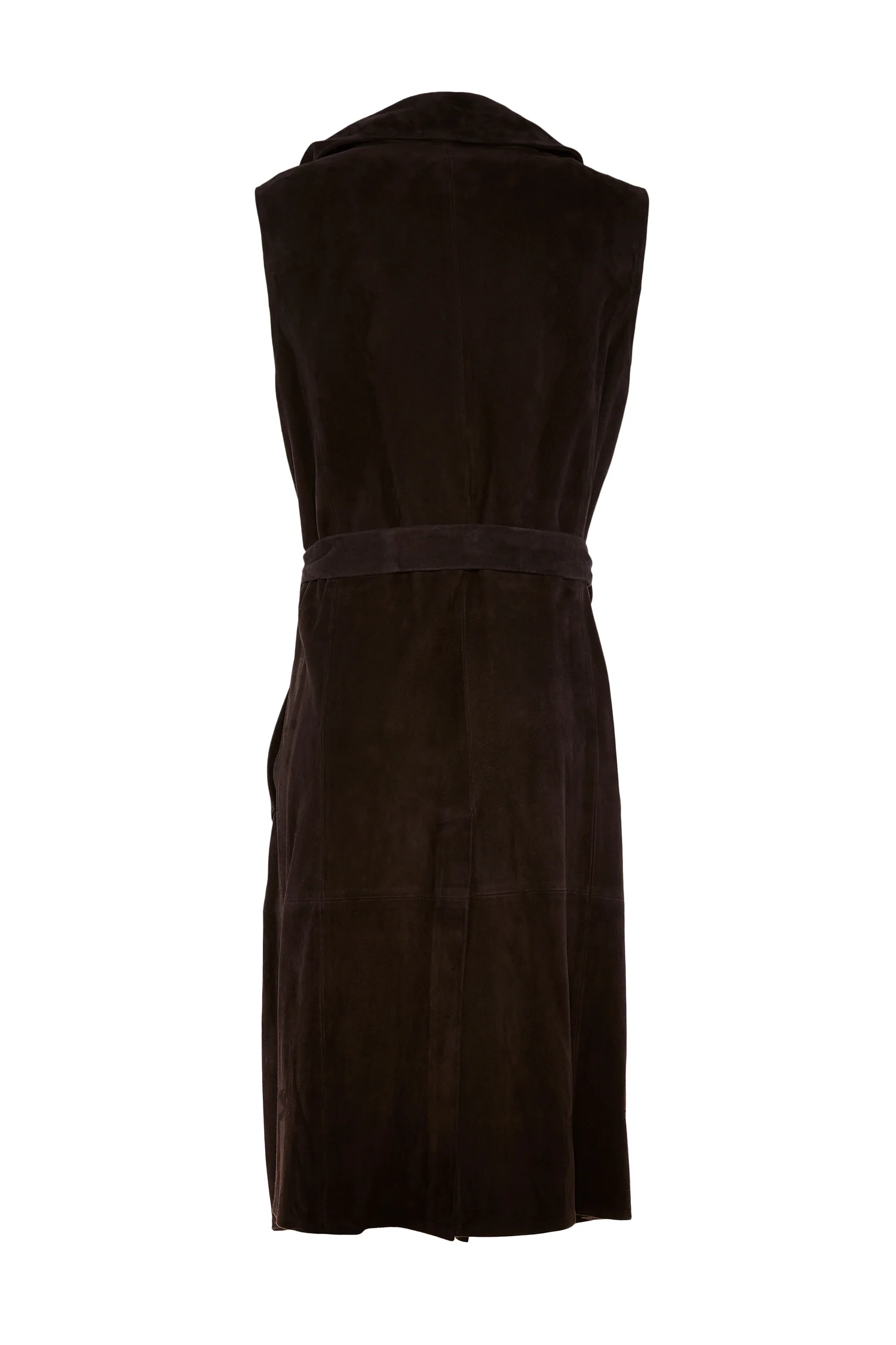 Sarah_Swann_SS17_SUEDE SLEEVELESS LONG JACKET_Black_Back.jpg
