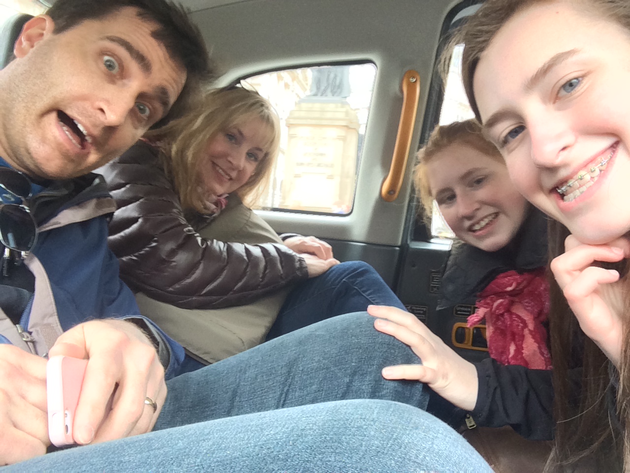Taxi for four in London