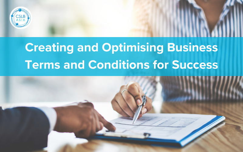 Creating and Optimising Business Terms and Conditions for Success