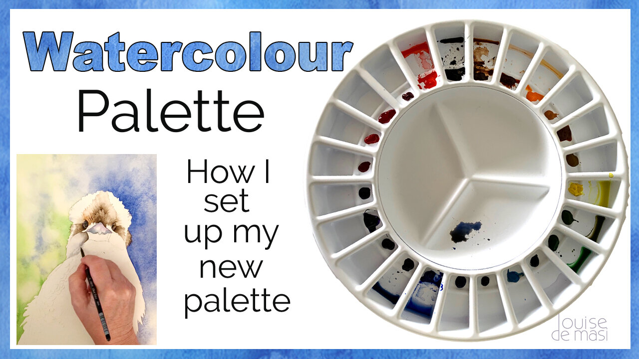 How I set up my Watercolour Palette