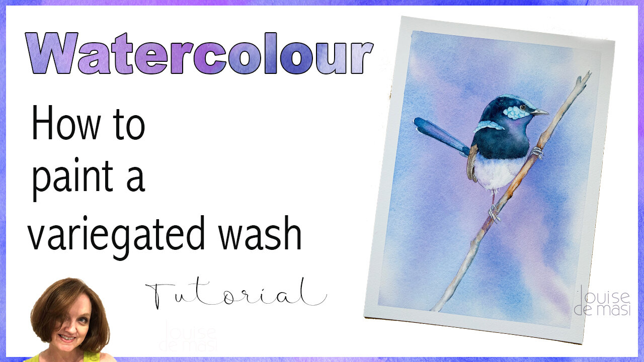 How to paint a variegated wash