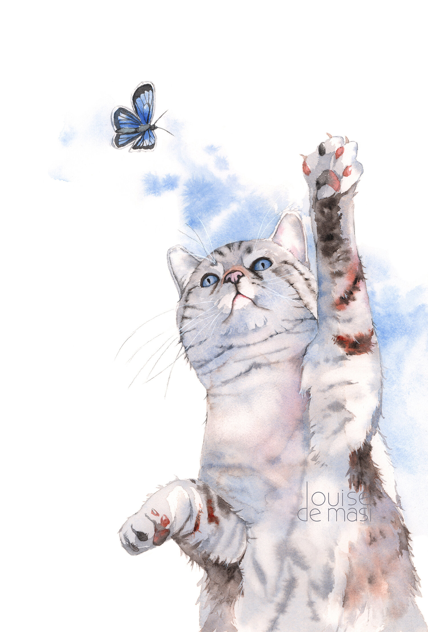 Cat with Butterfly - Intermediate
