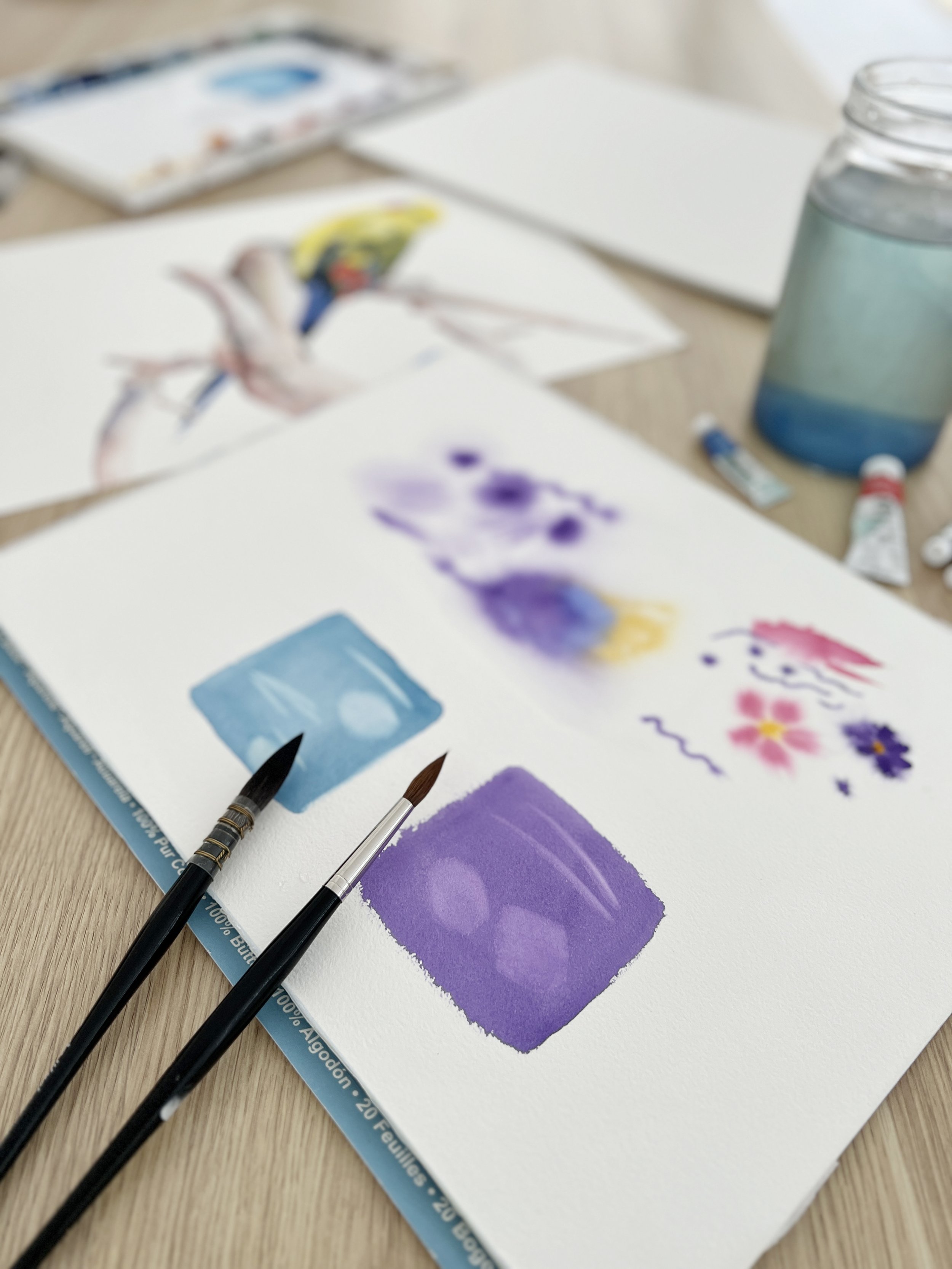 What is the difference between a watercolour block and a watercolour pad? —  Louise De Masi Watercolour Artist