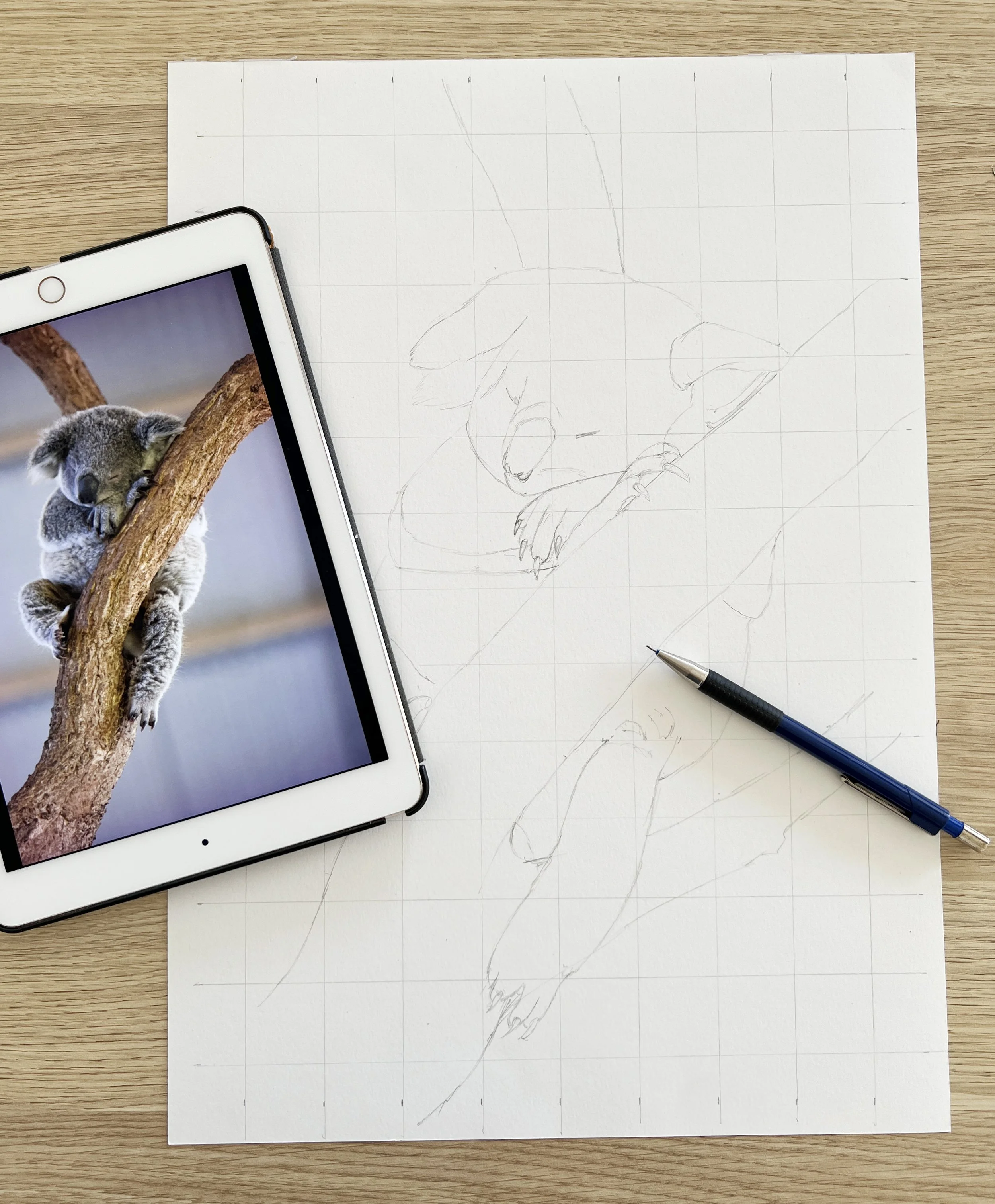 How to Transfer Sketches Using the Grid Method