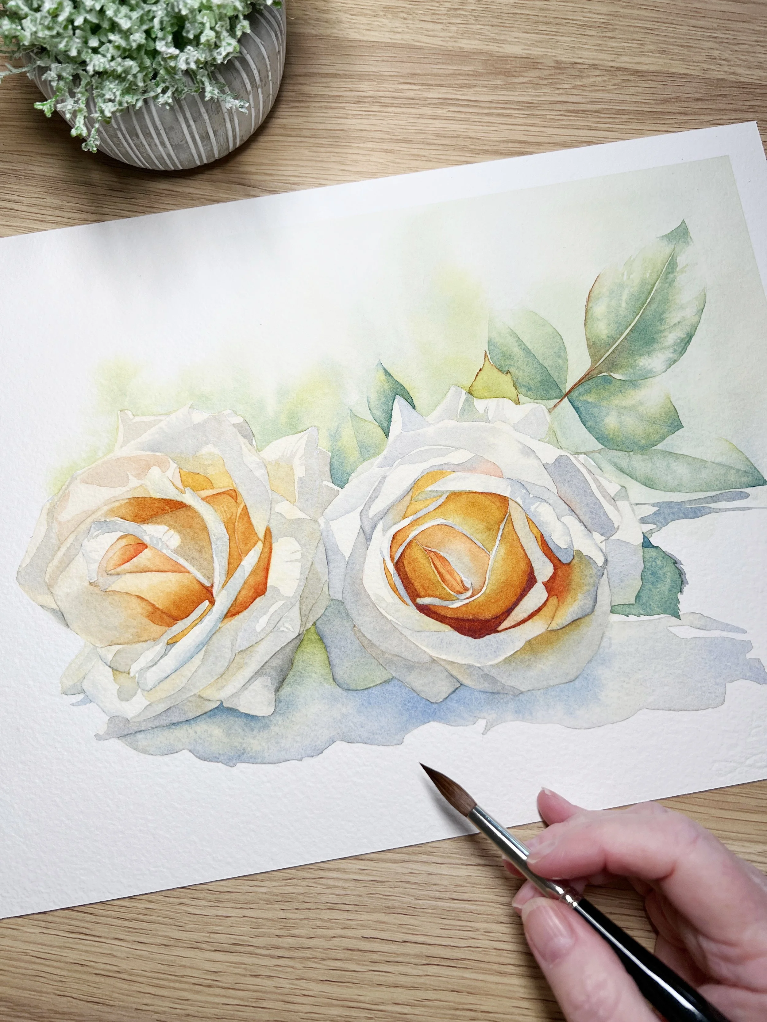 Fixative for Watercolour