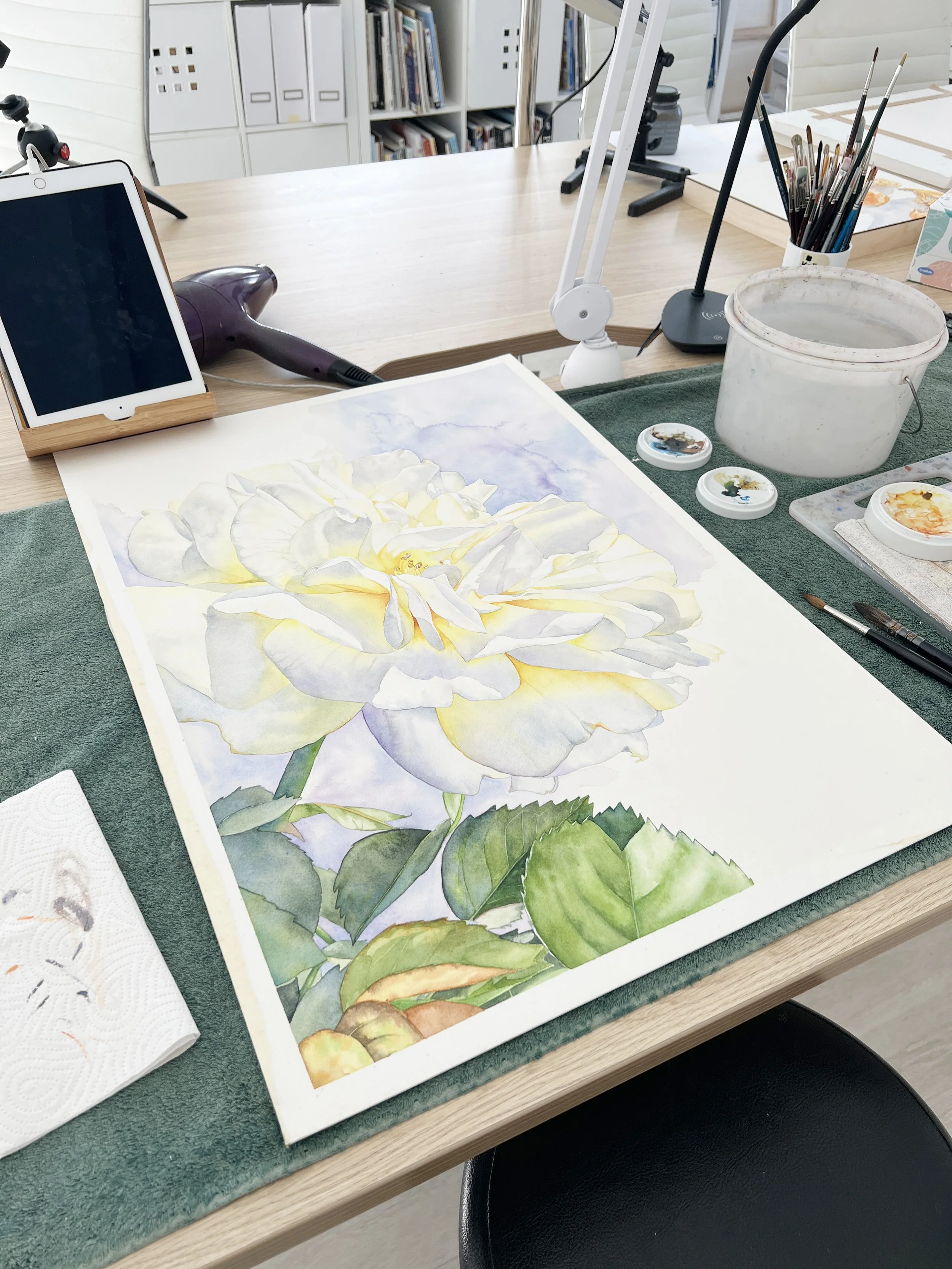How to Have Success with a Large Watercolour Painting