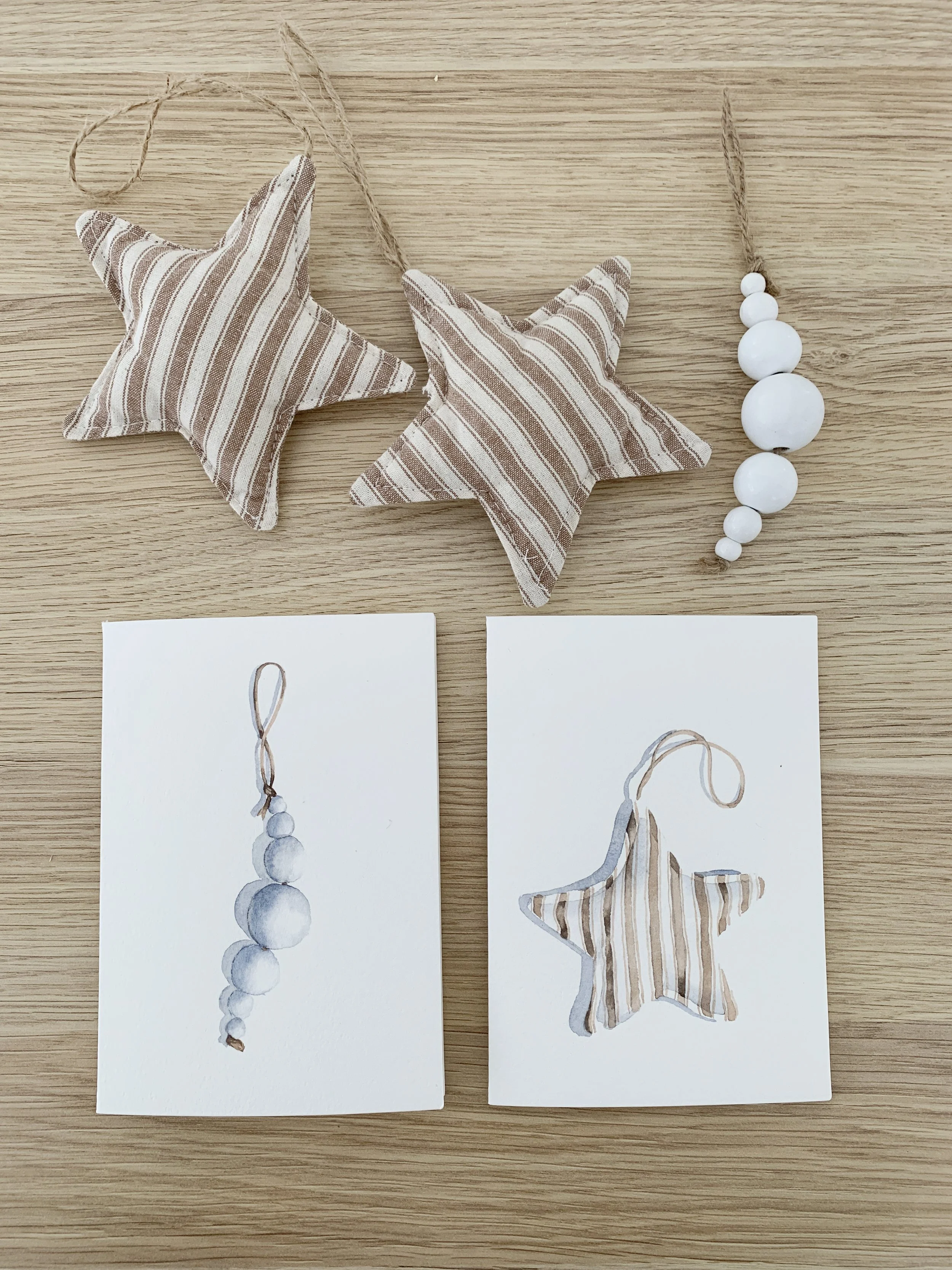 Painting Simple Watercolour Christmas Cards