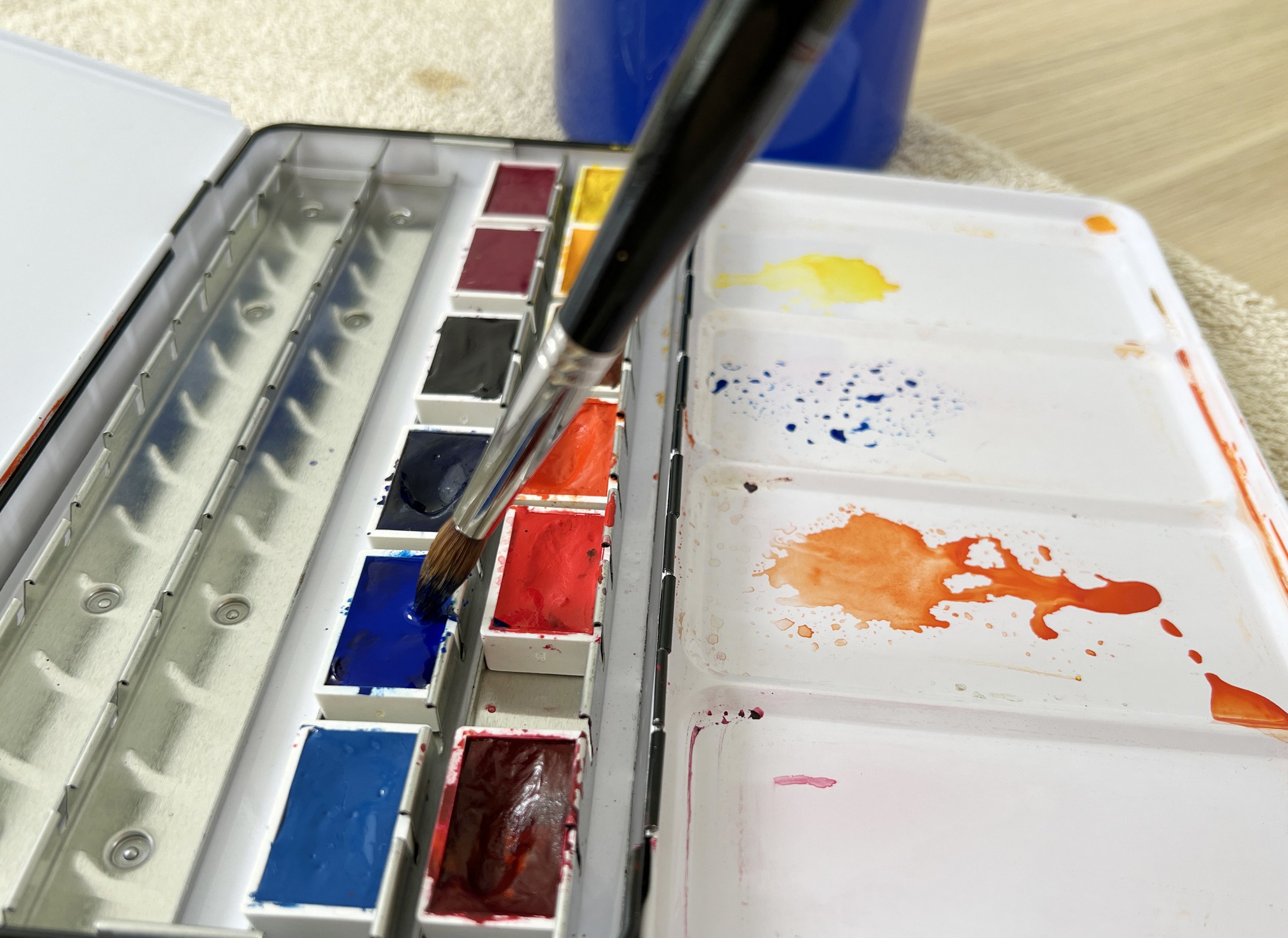 Watercolor Paint Sets: Pans & Tubes