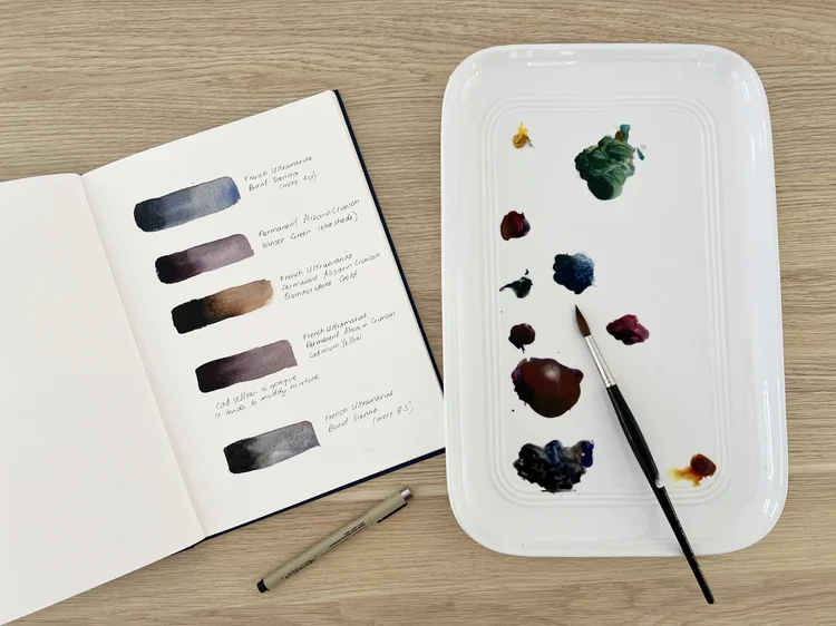 How Do You Mix Black Watercolour Paint? — Louise De Masi Watercolour Artist