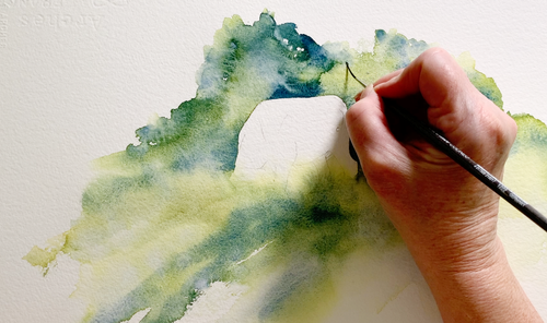 Watercolor Negative Painting Tutorial - Add Amazing Depth to Your Art
