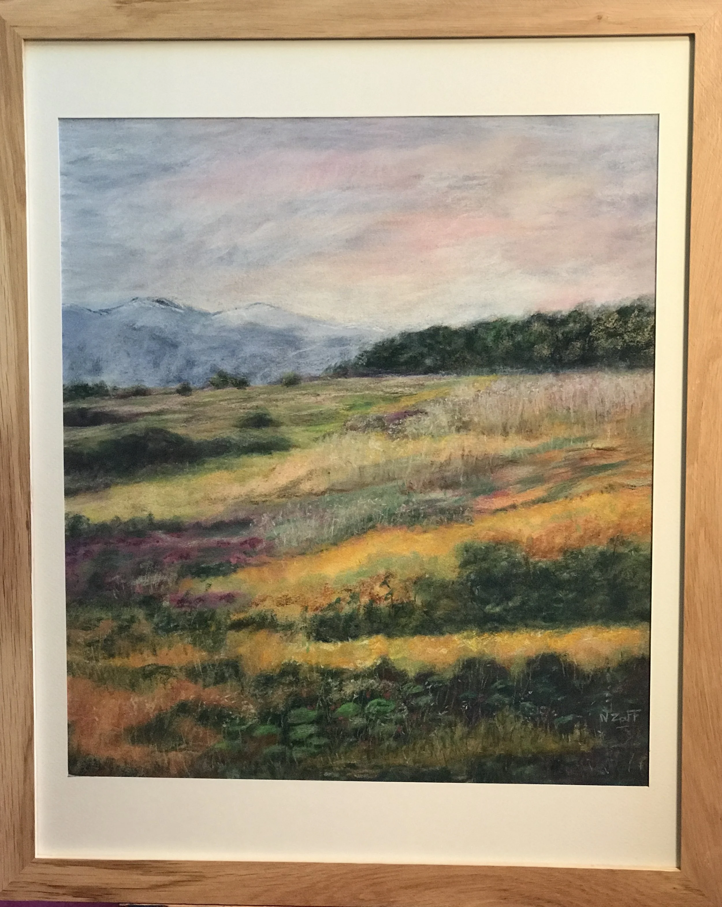 Les débuts de l'automne.  (Pastel)