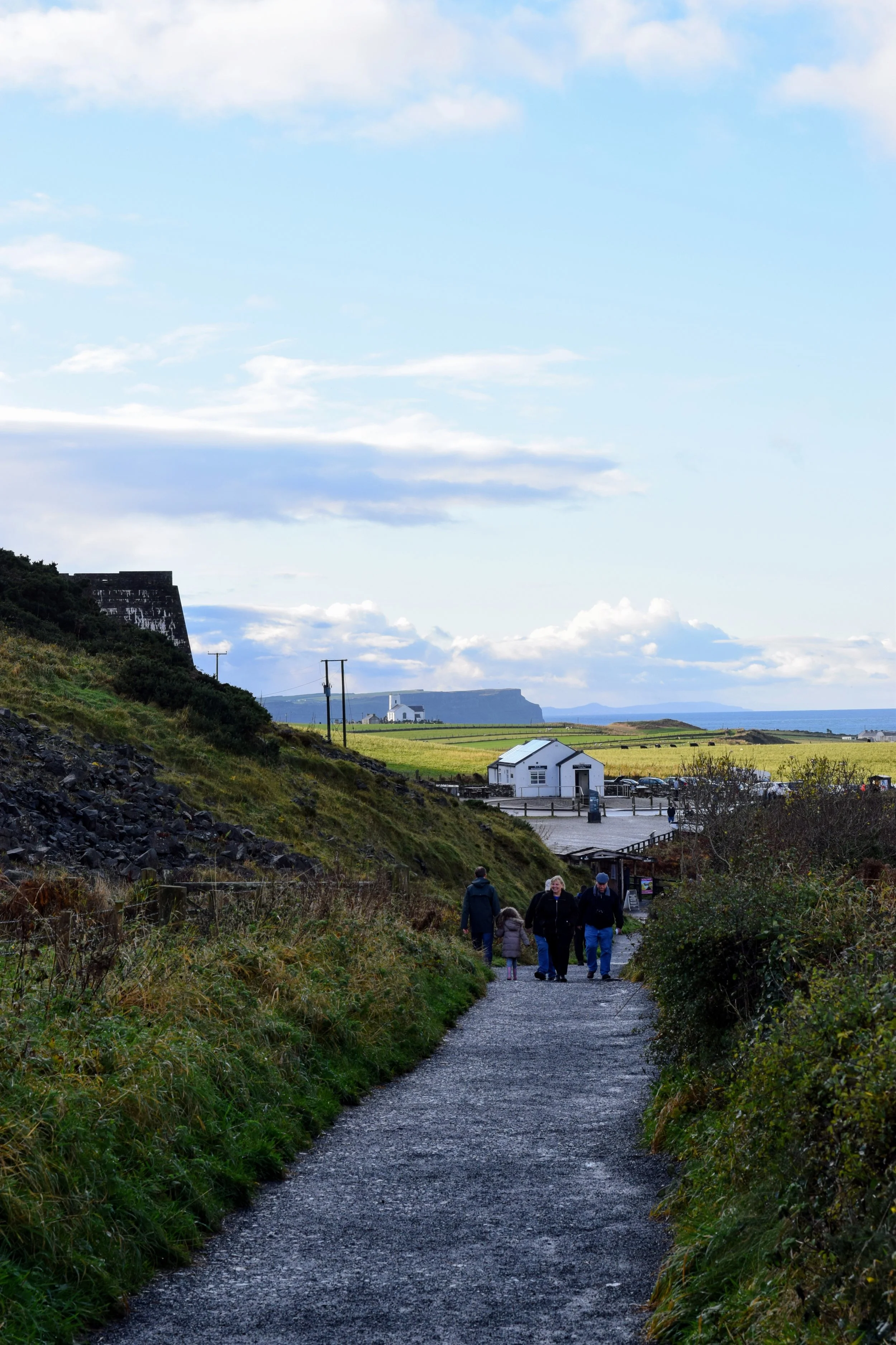 Path leading to Carrick -a- Rede in Ballintoy. (Nikon D3330, 50mm, f/8, 1/ 250 sec, ISO 280 )