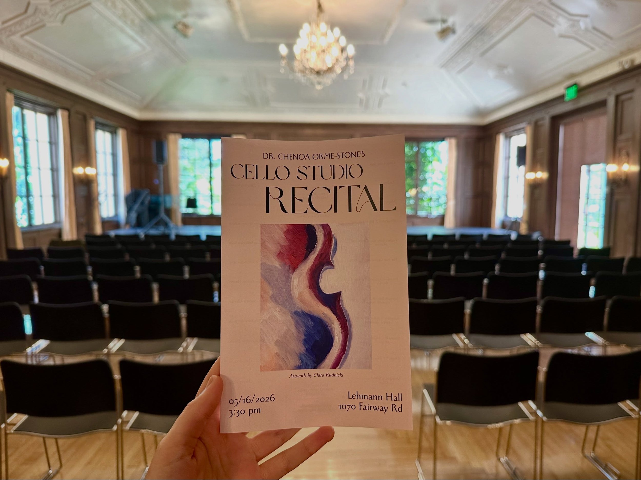 Seeing over 100 students, families, alumni, and friends gathered together because of this little cello studio, I honestly have a hard time putting my gratitude into words. Every student showed amazing preparation, poise, heart, and musicianship, but 