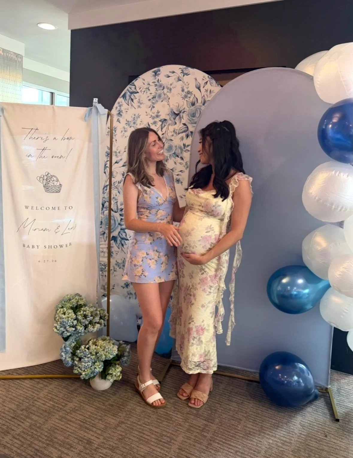 Bestie's baby shower! 🩵🧸 Such a fun weekend celebrating my favorite mama to be.