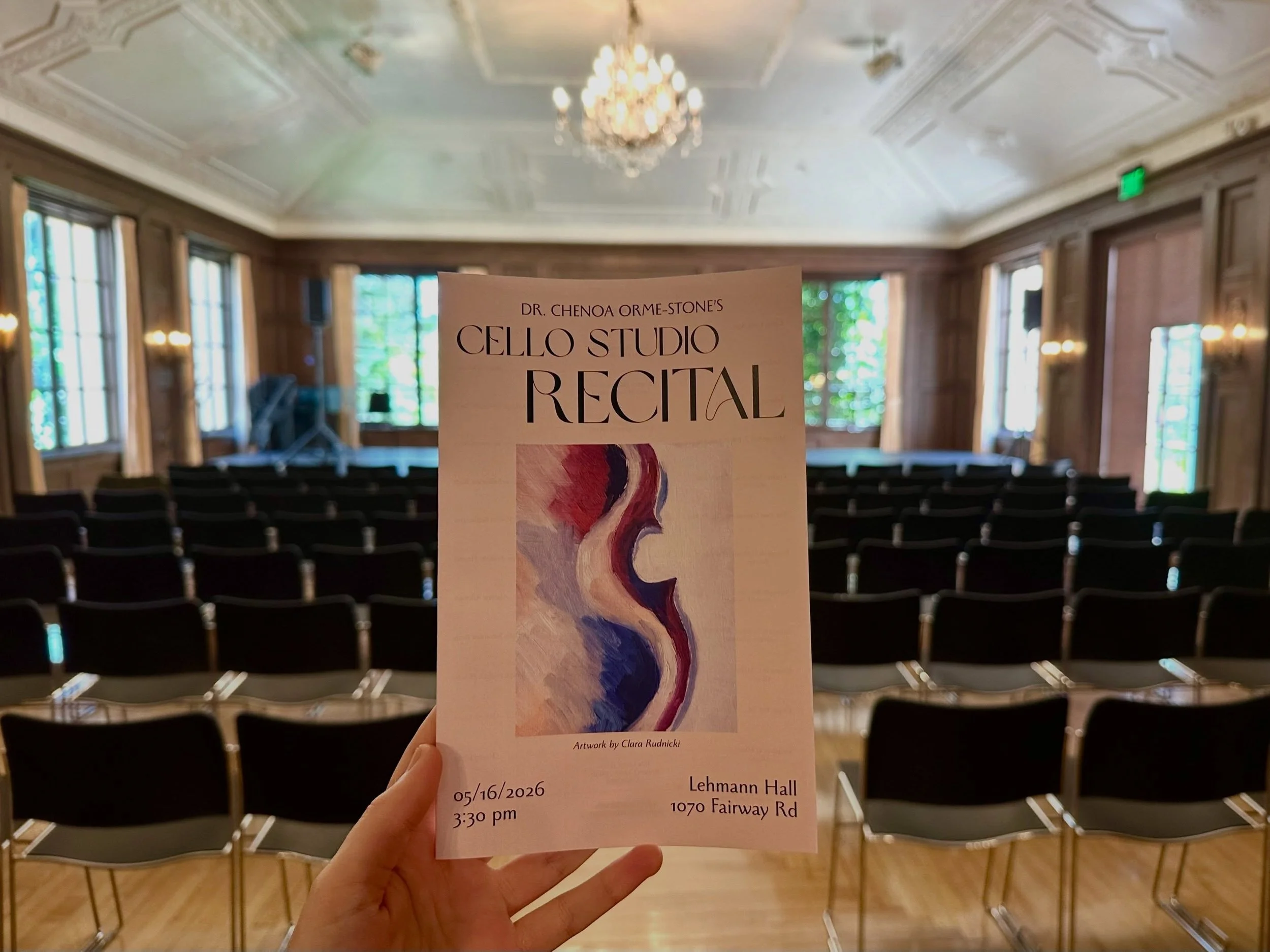 Seeing over 100 students, families, alumni, and friends gathered together because of this little cello studio, I honestly have a hard time putting my gratitude into words. Every student showed amazing preparation, poise, heart, and musicianship, but 