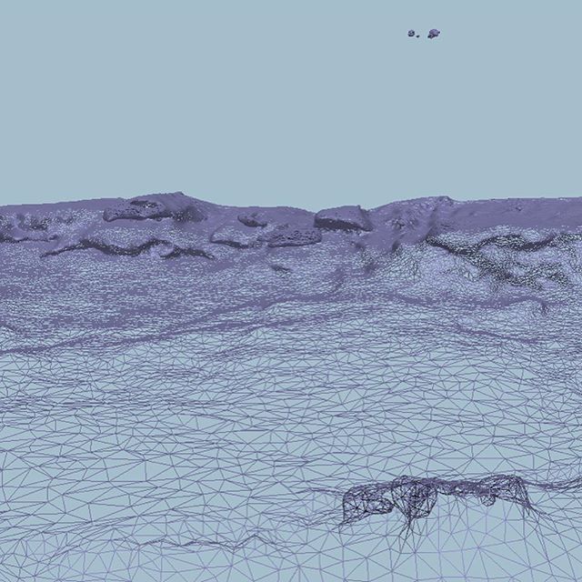 Trying to make 3d clouds from a video of clouds seen through my airplane window ☁️ ☁️ ☁️ #Wireframe / #untexturedmesh/ #pointcloud / #texturedmesh / #videoframe