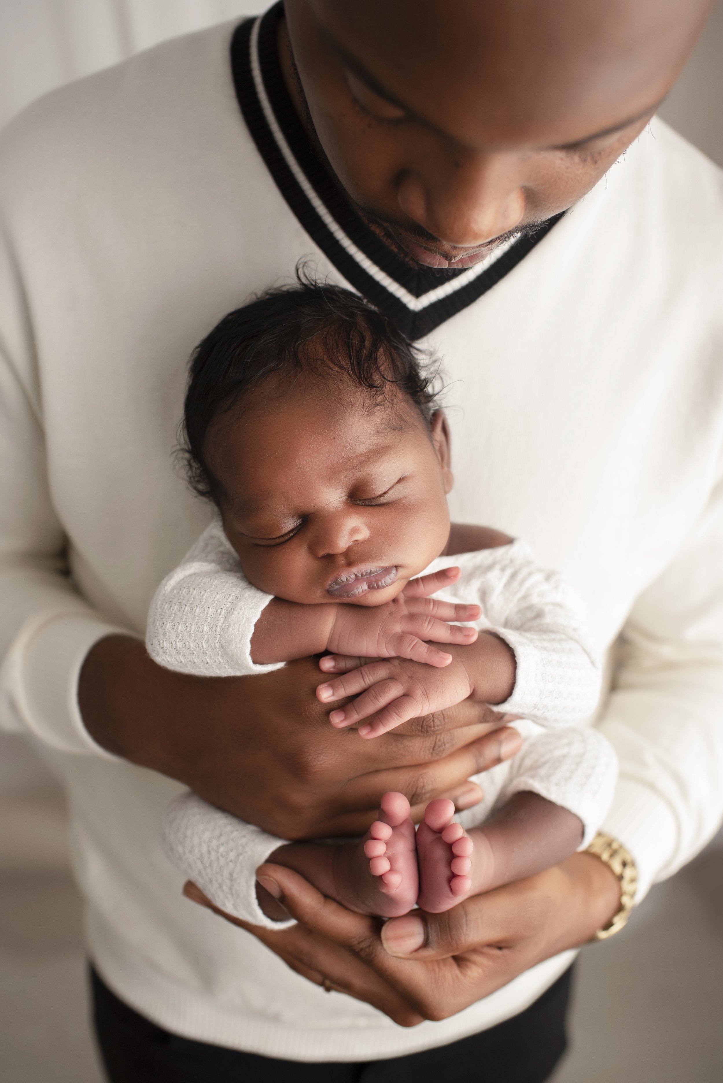 Black Family Newborn Photo Shoot Studio Session Atlanta and North East Atlanta