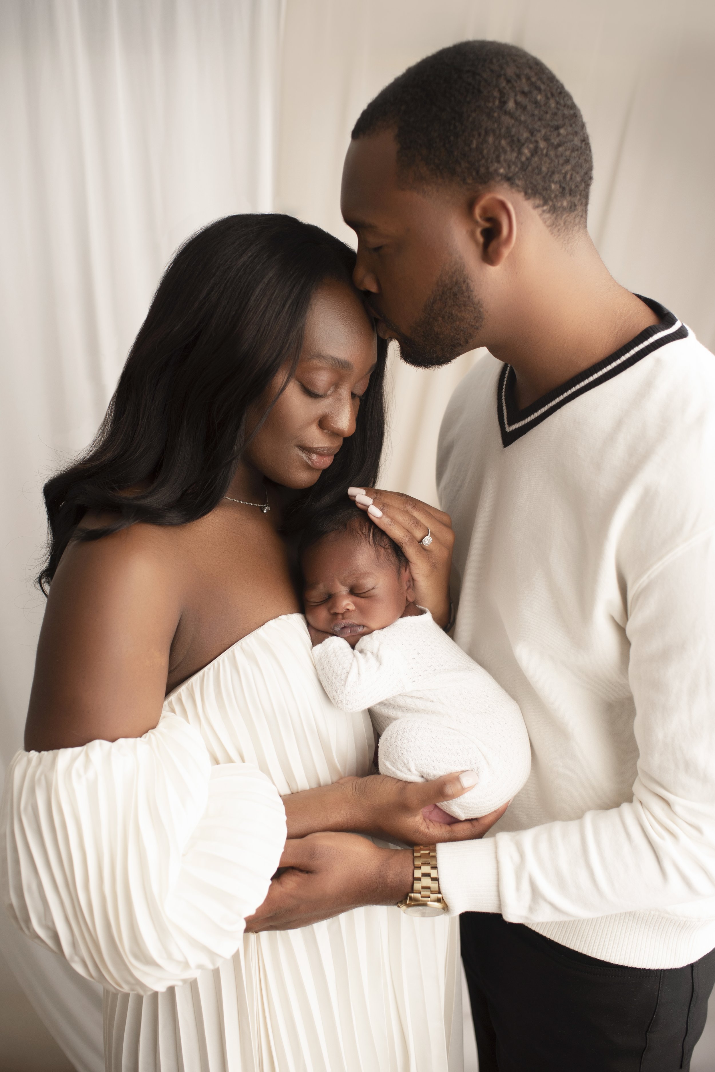 African American Family New Born Photography
