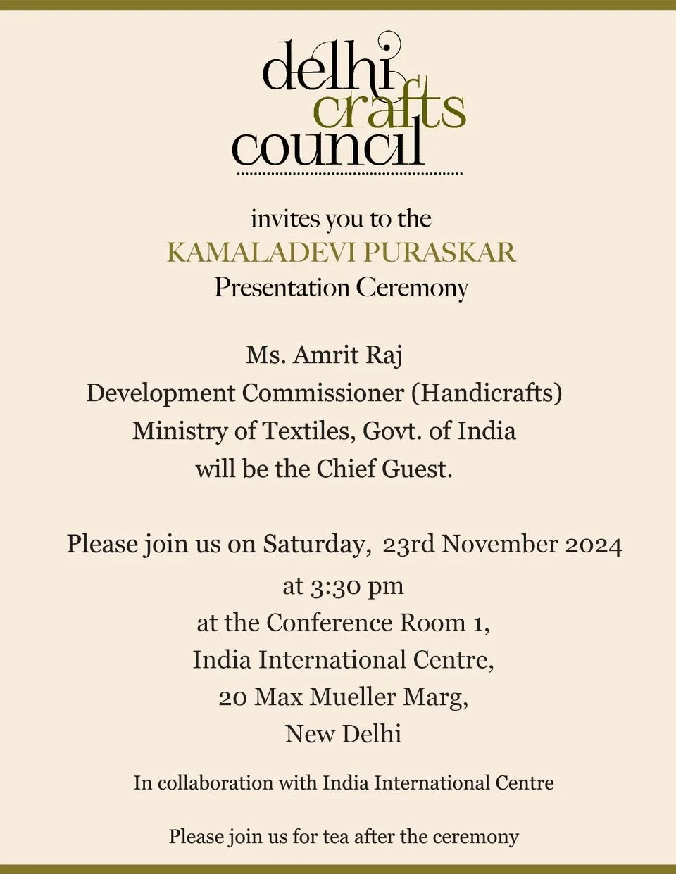 Kamaladevi Puraskar 2024