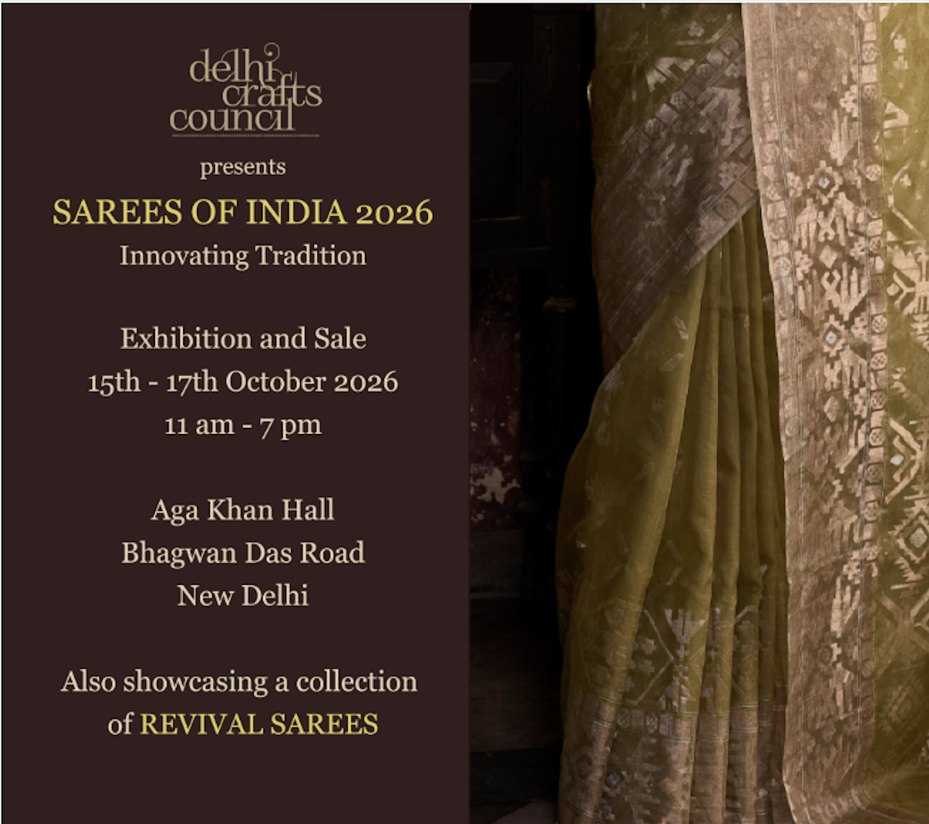 Delhi Crafts Council presents Sarees of India