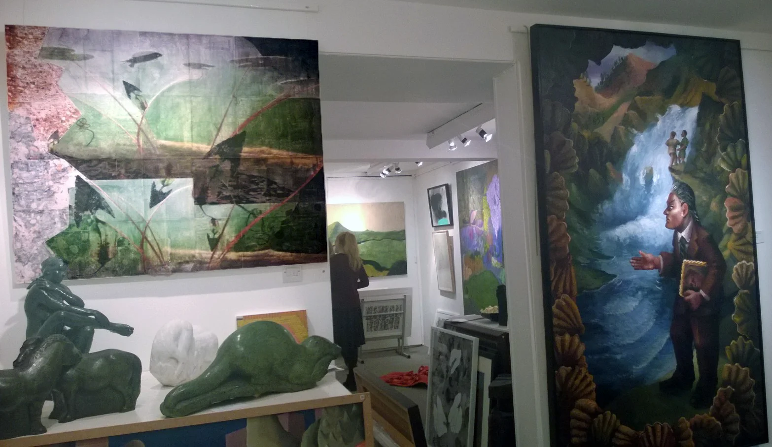 In The Murky Depths alongside work by esteemed artist Steven Campbell.