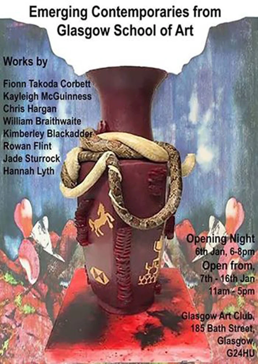 Poster By Hannah Lyth featuring work by myself and Chris Hargan.