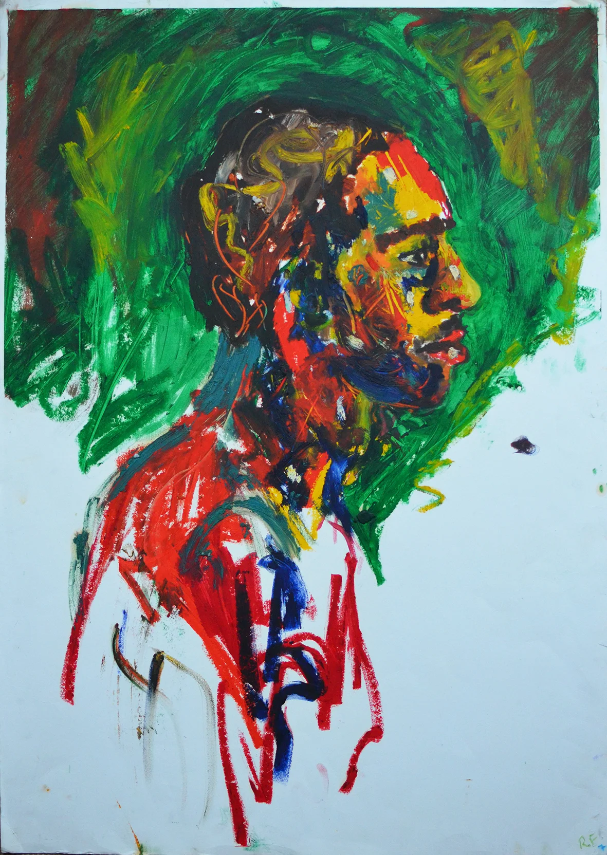 Leon, Oil Bar on Paper, Hospitalfield Summer Schools, Arbroath
