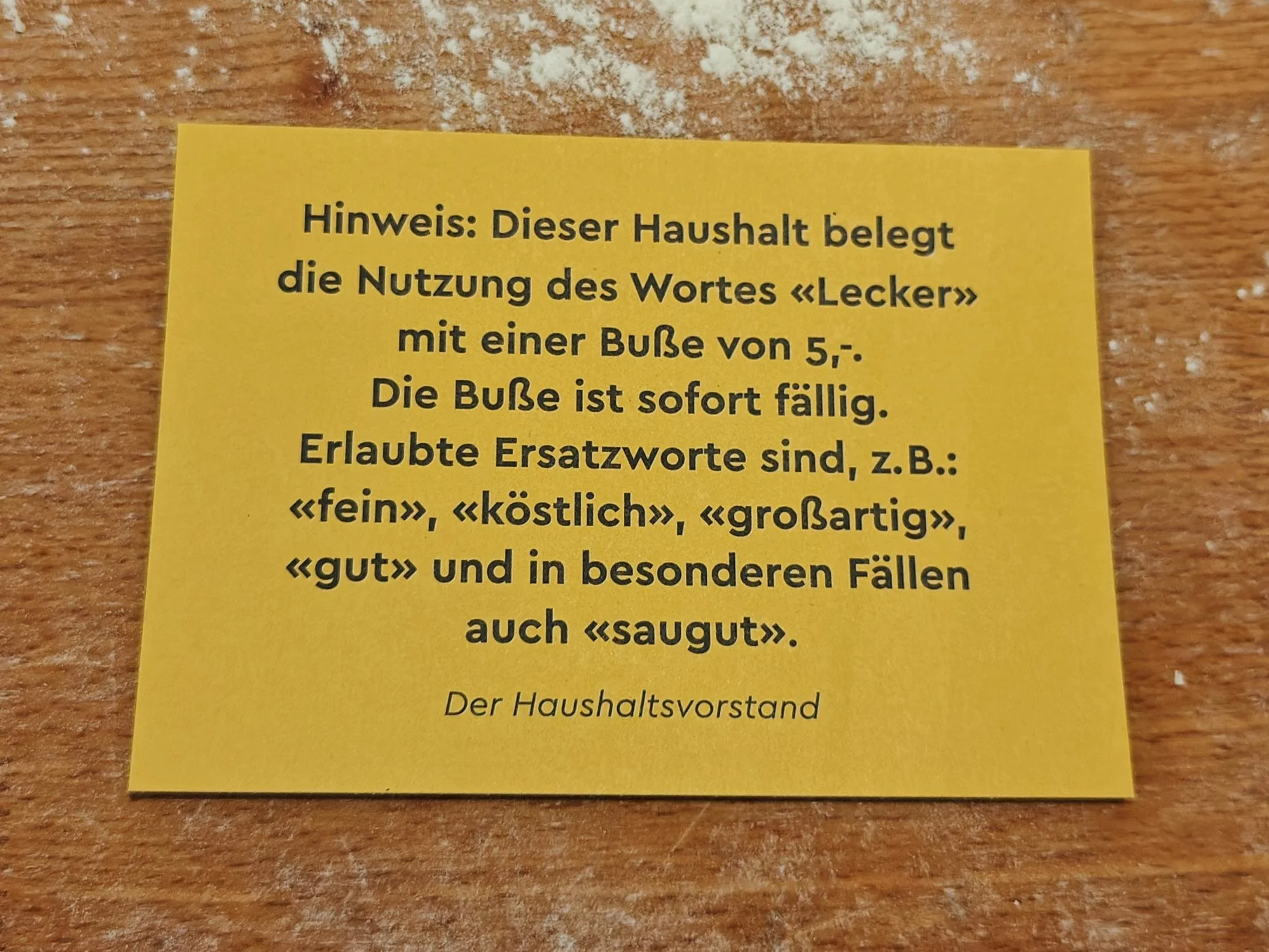 Postkarte «Lecker» - Versand gegen Ukrainespende