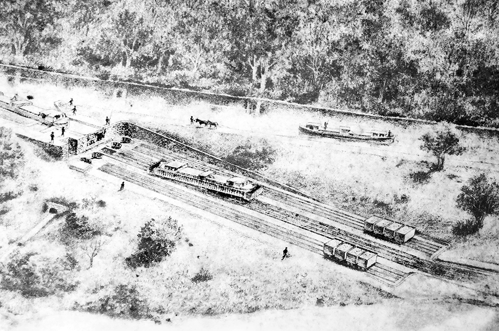 An illustration of the incline plane. NPS image