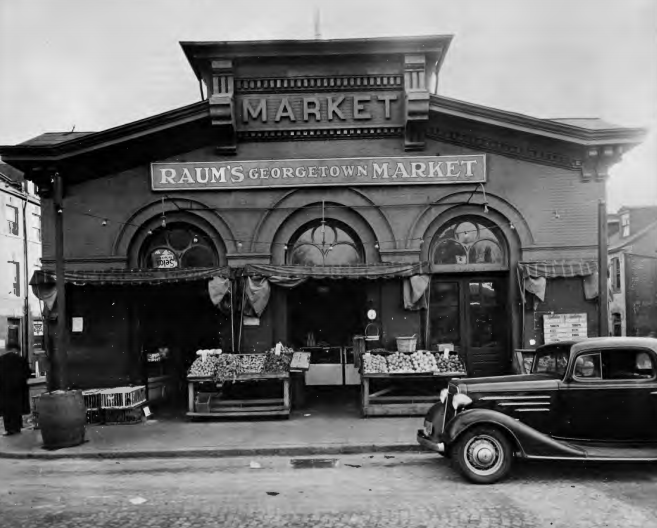 Georgetown Market circa 1937. NPS photo