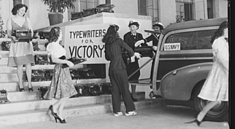 TYPEWRITERS FOR VICTORY. LIBRARY OF CONGRESS PHOTO