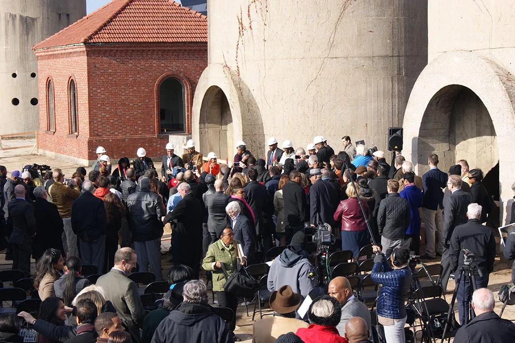 Groundbreaking at the McMillan Sand Filtration Site