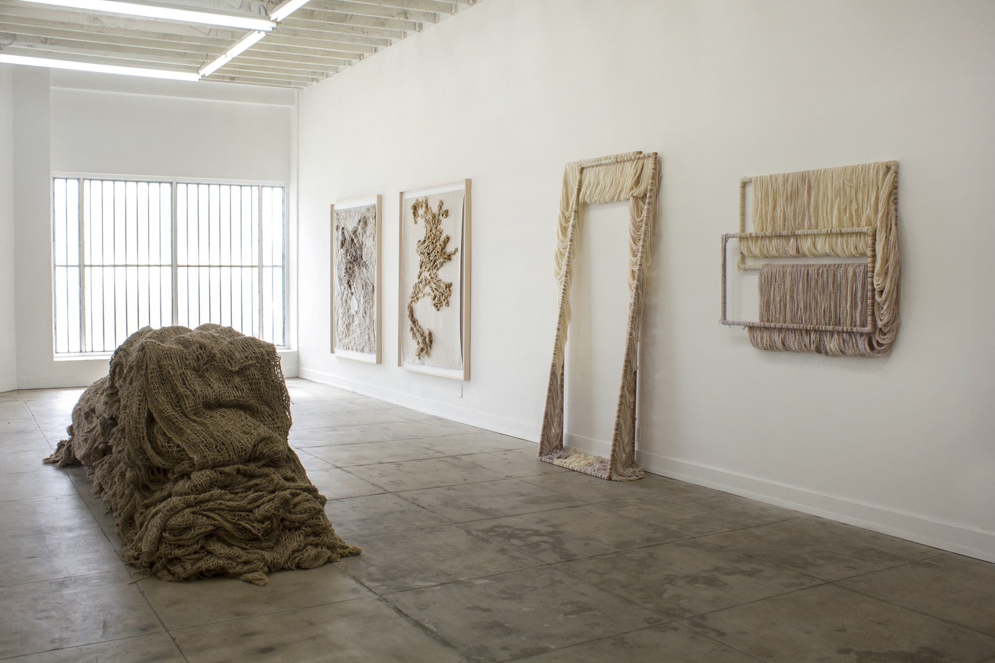 Installation View, Ariel Herwitz: A Crack, A River, A Chasm, A Sliver , Ochi Projects, 2016. Image courtesy of the artist and Ochi Projects.