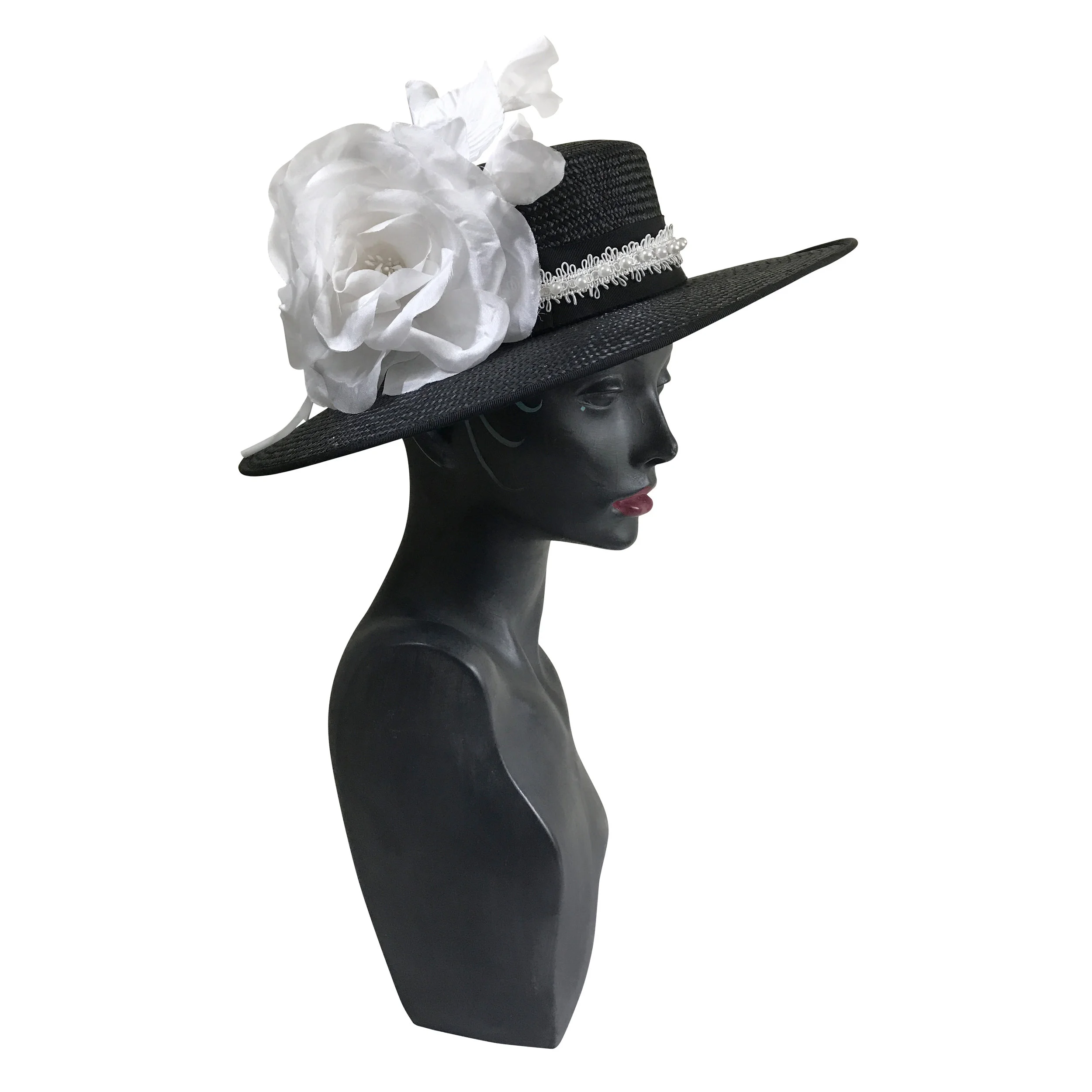 Nevermore Black and White Hat