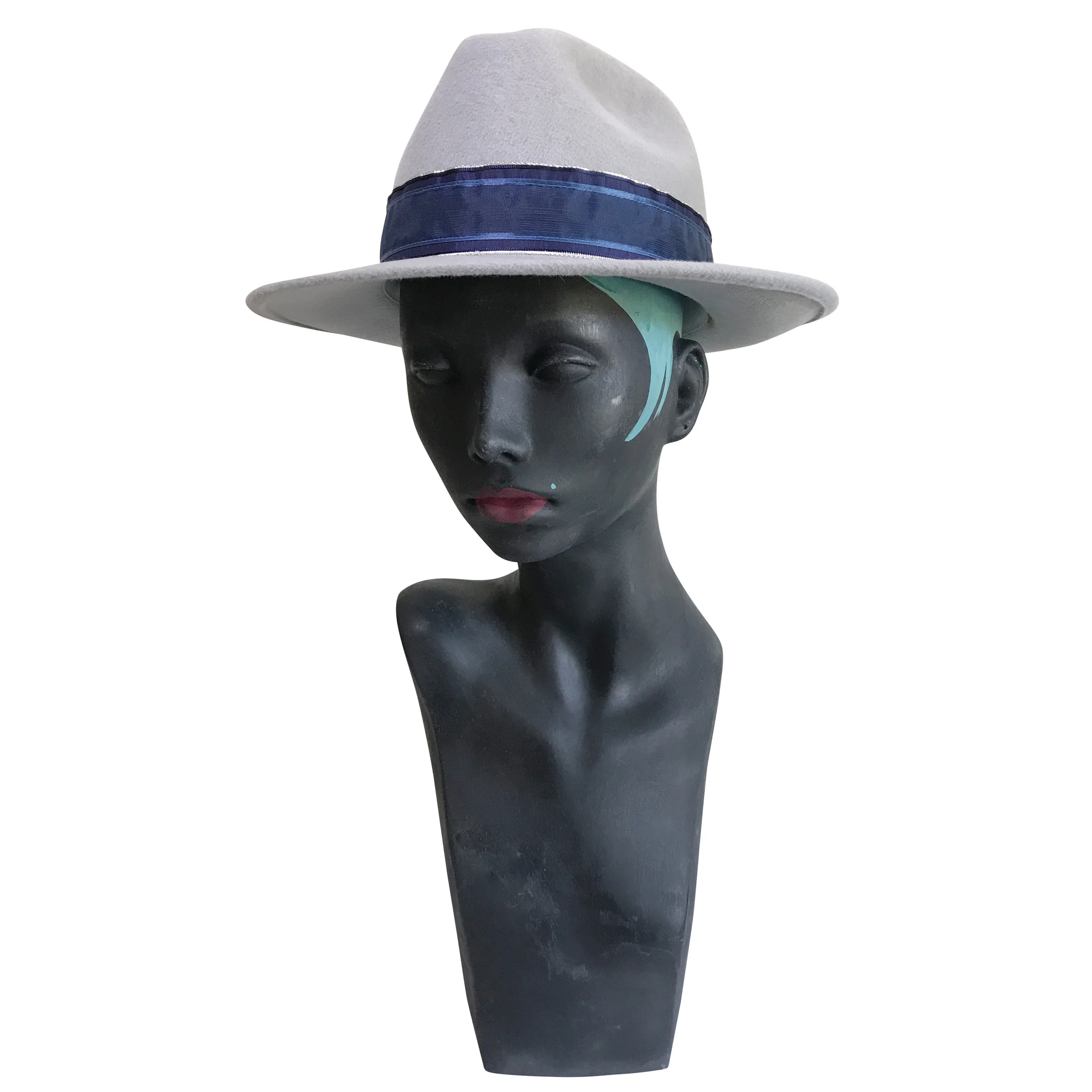 Lydia White Pork Pie Hat