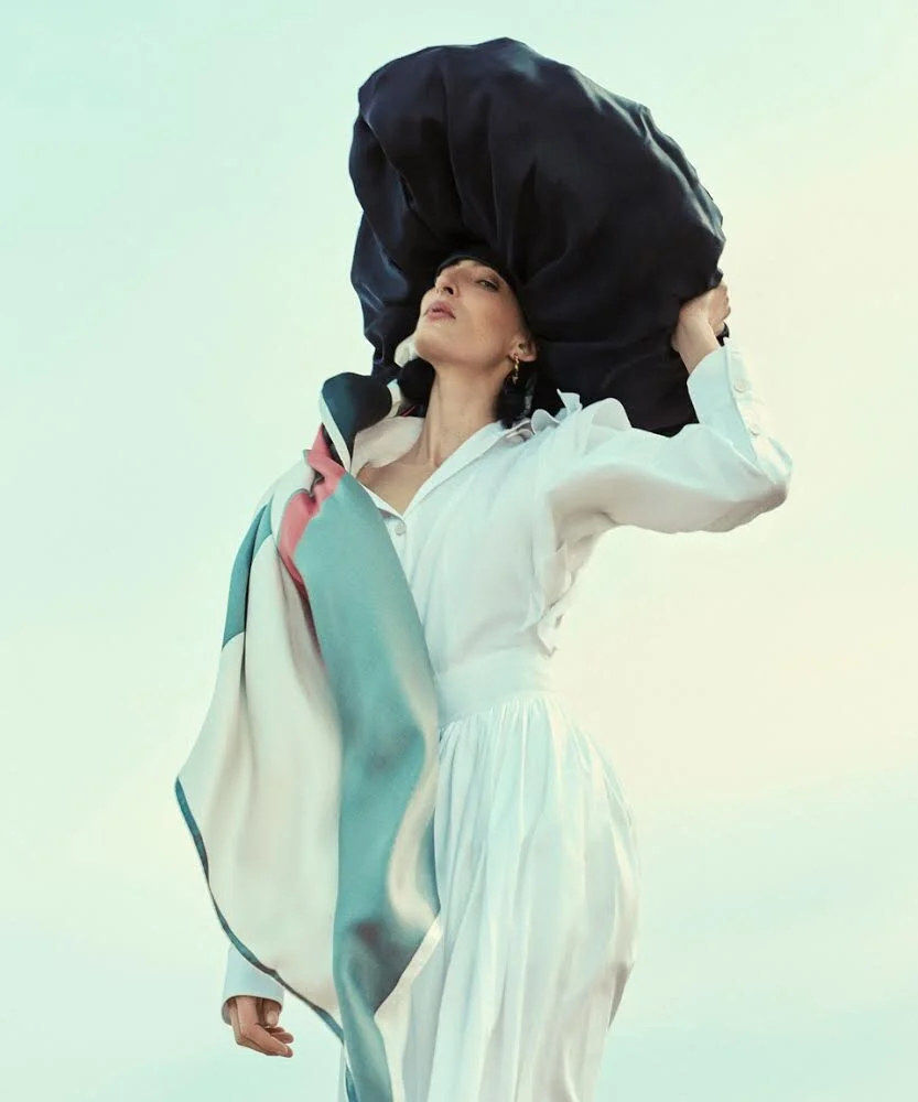 Monique Lee Millinery Balloon Hat Featured in Grazia Me styled by Natalie Read