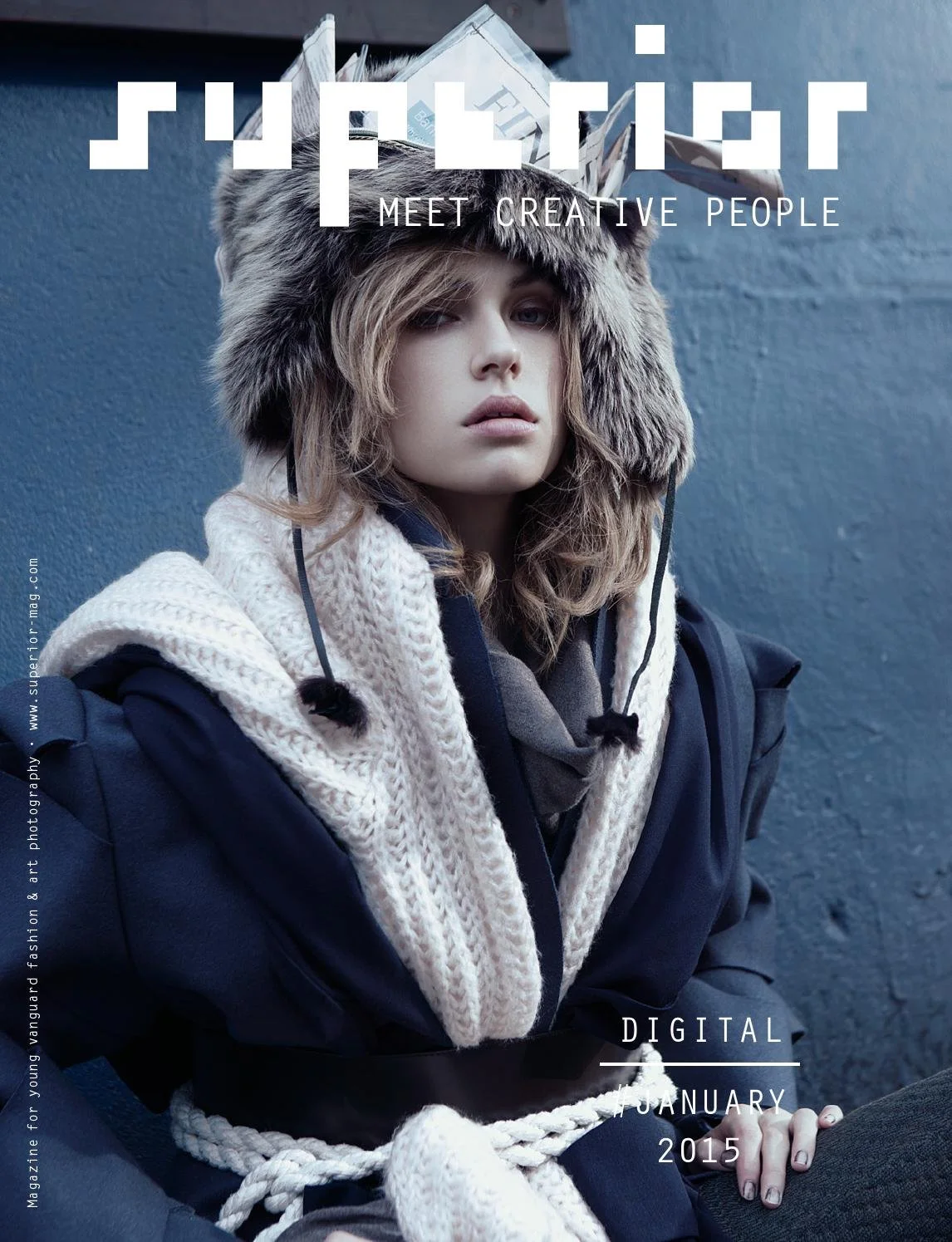 Monique Lee Millinery hat for Superior magazine Jan 2015 cover by Kari Sverriss.jpg