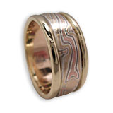 Mokume Gane bordered Band