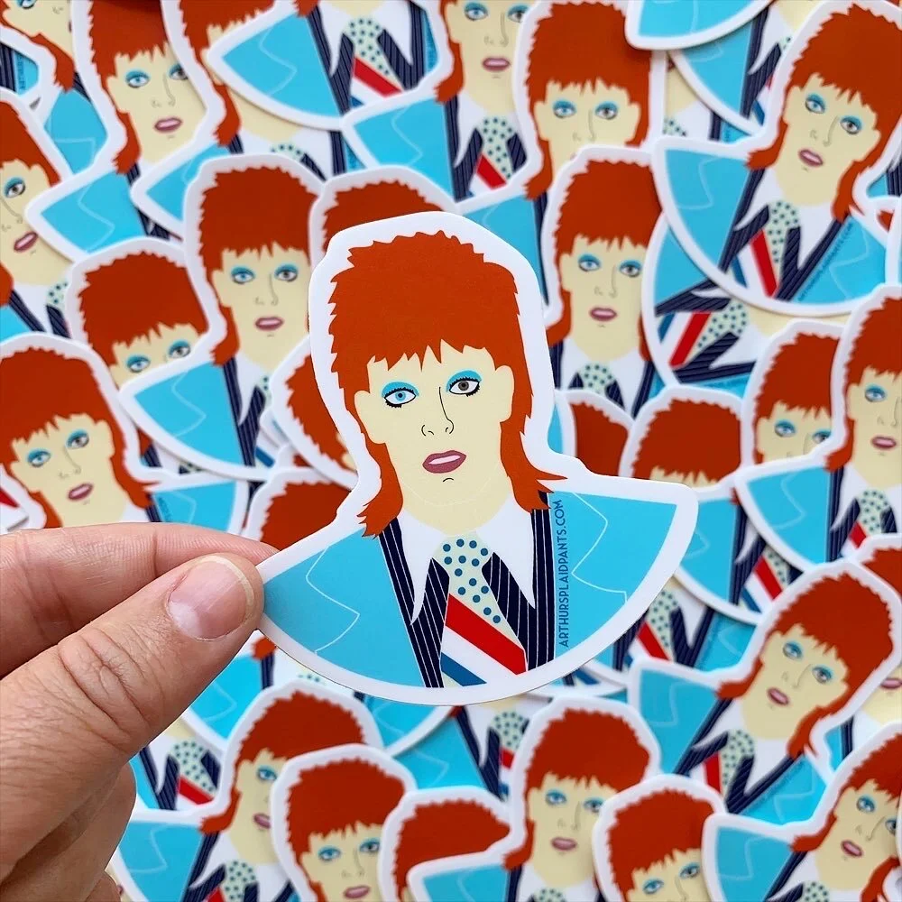 David Bowie sticker