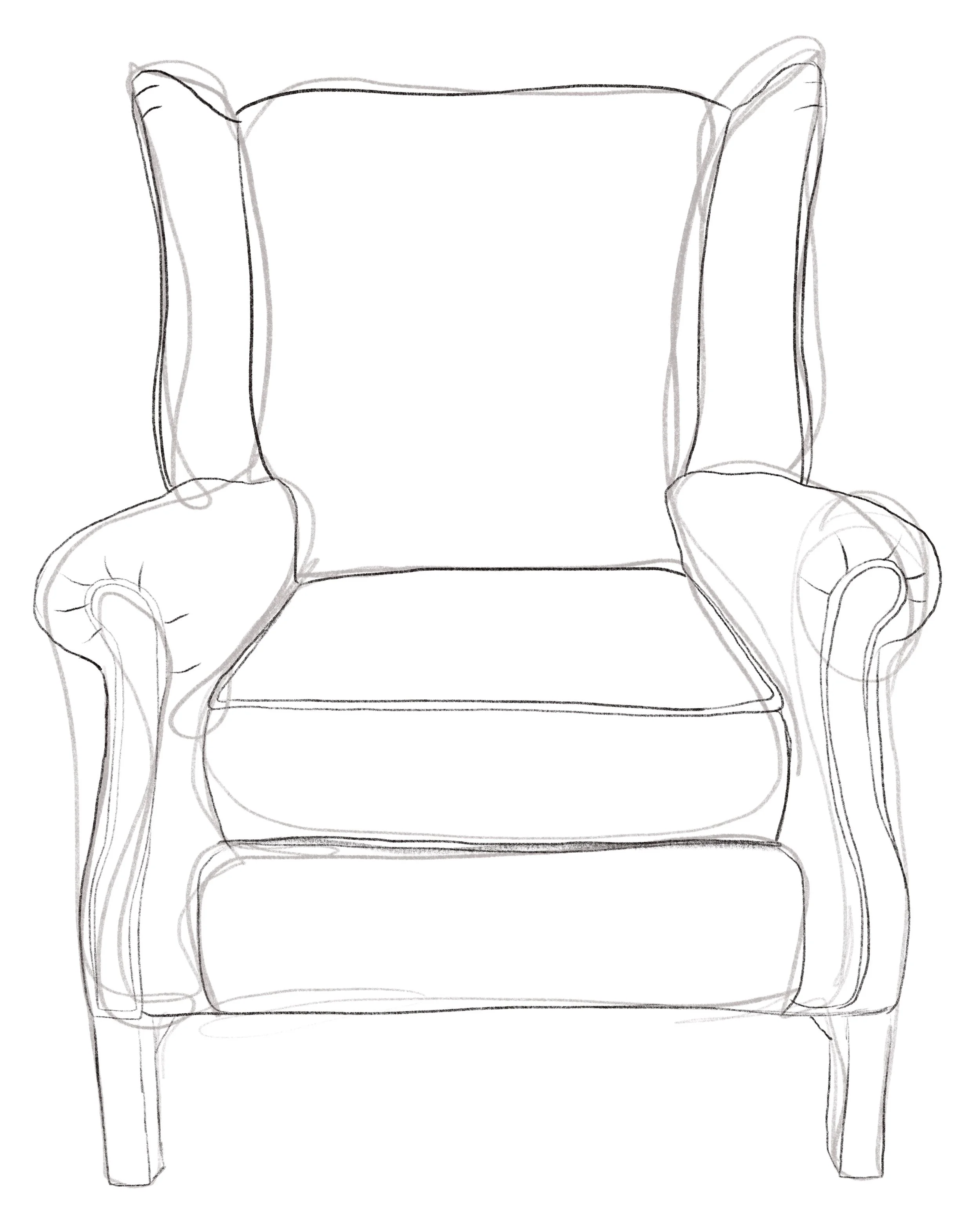 Chair Illustrations by Mads Beaulieu